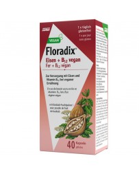 Floradix VEGAN fer + vitamine B12 caps 40 pce