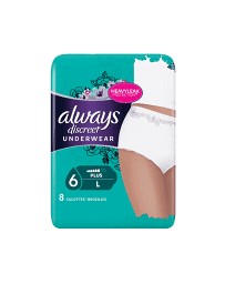 Always Discreet incontinence Pants L plus 8 pce