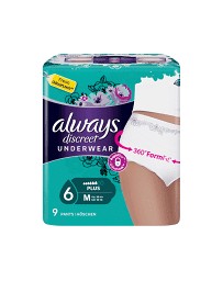 Always Discreet incontinence pants M plus 9 pce