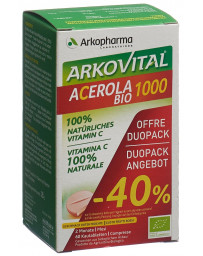 Arkovital Acerola Arkopharma cpr 1000 mg bio duo 2 x 30 pce