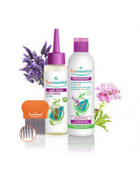 Puressentiel Coffret lotion anti-poux avec peigne + shampoing quotidien Pouxdoux bio