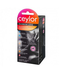 Ceylor Rainbow Love préservatif 15 pce