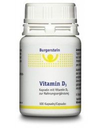 BURGERSTEIN Vitamin D3 caps 600 UI 100 pce