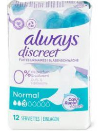 ALWAYS Discreet incontinence Normal 12 pce