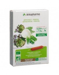 ARKOfluide artichaut-fenouil bio 20 amp 10 ml