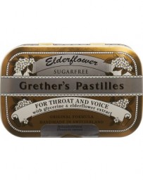 GRETHER'S Pastilles Elderflower sans sucre 110g