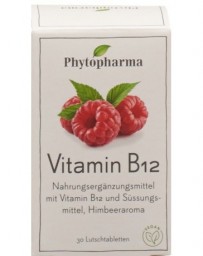 PHYTOPHARMA Vitamine B12 cpr sucer bte 30 pce