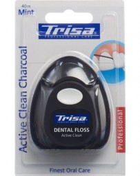 TRISA fil dentaire Active Clean Charcoal