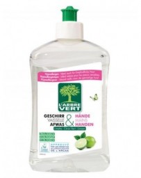 Liquide Vaisselle & Mains écologique Citron vert 500ml L'ARBRE VERT